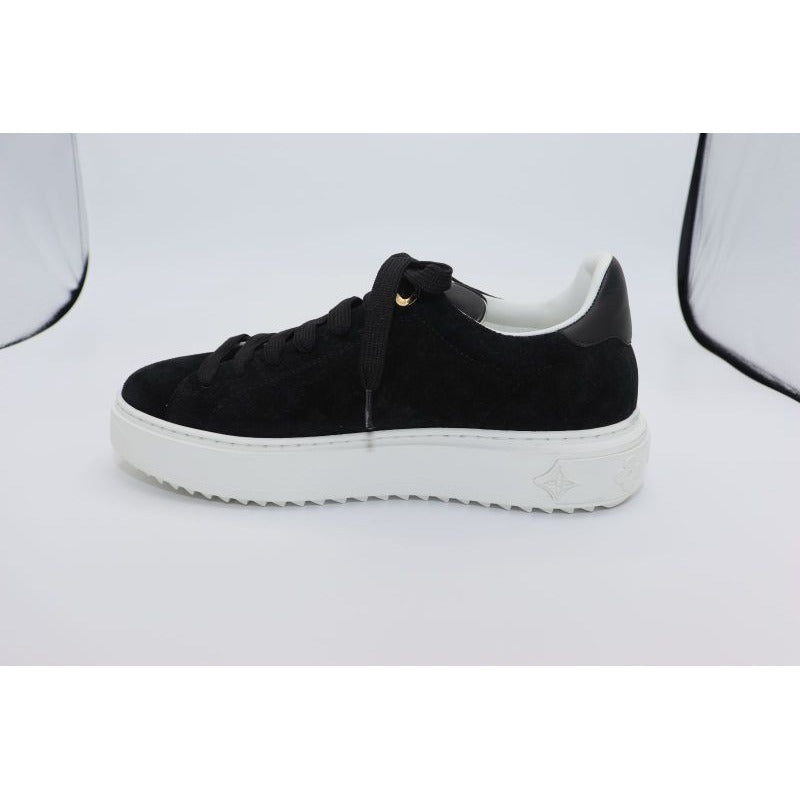 Louis Vuitton Monogram Time Outlines Leather Suede Sneakers — view 6