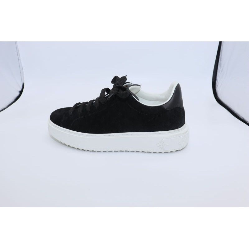 Louis Vuitton Monogram Time Outlines Leather Suede Sneakers — view 8