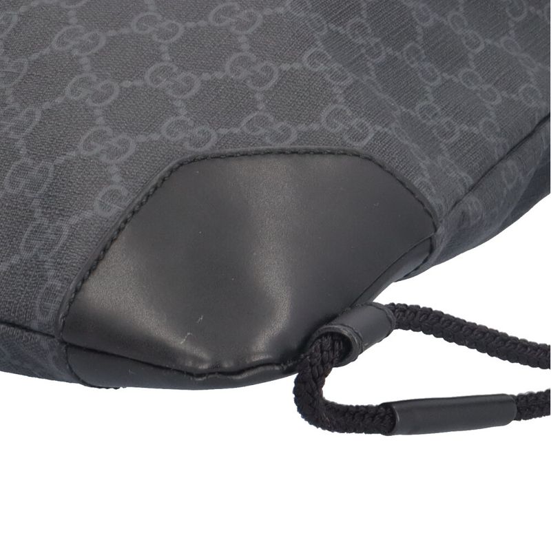 Gucci Drawstring Bag Sherry Backpack Daypack GG Supreme Canvas 473872 Men's