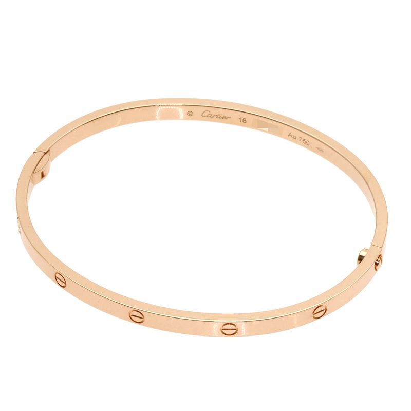 Cartier Mini Love Bracelet #18 Bracelet With Screwdriver 18K Pink Gold Ladies