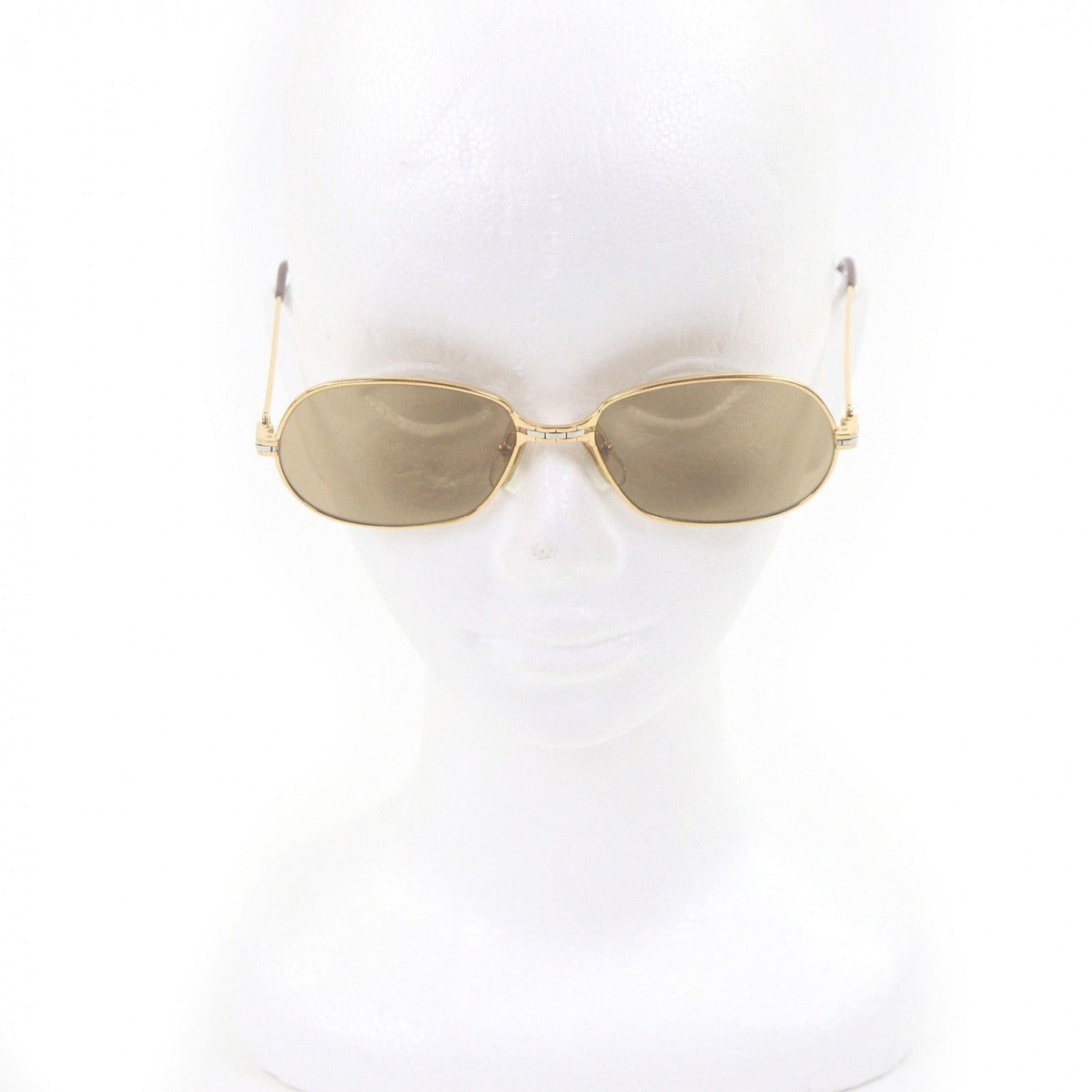 Cartier Vintage Maillon Panthere Sunglasses Gold Bordeaux 56 17 with Case — view 3