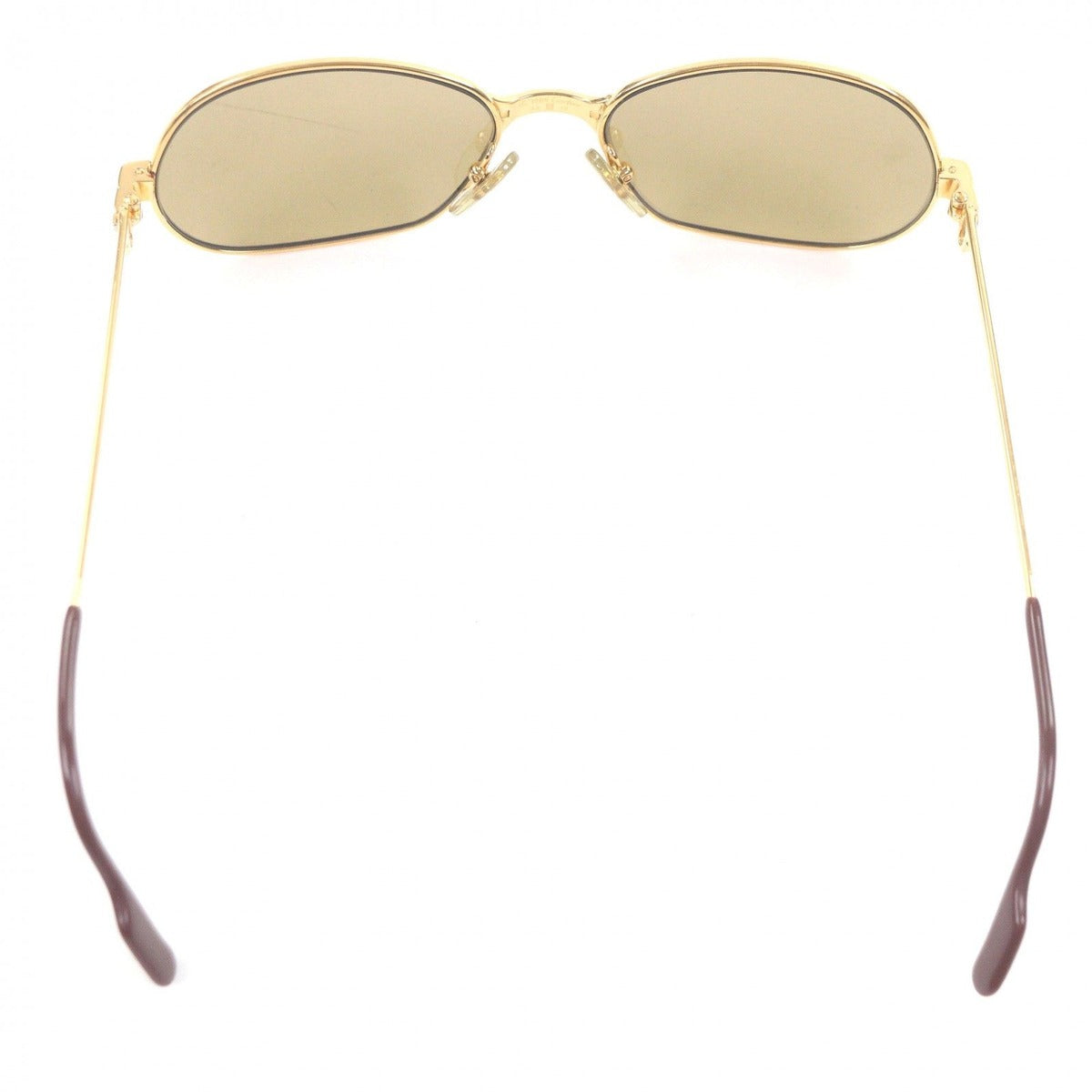 Cartier Vintage Maillon Panthere Sunglasses Gold Bordeaux 56 17 with Case — view 6