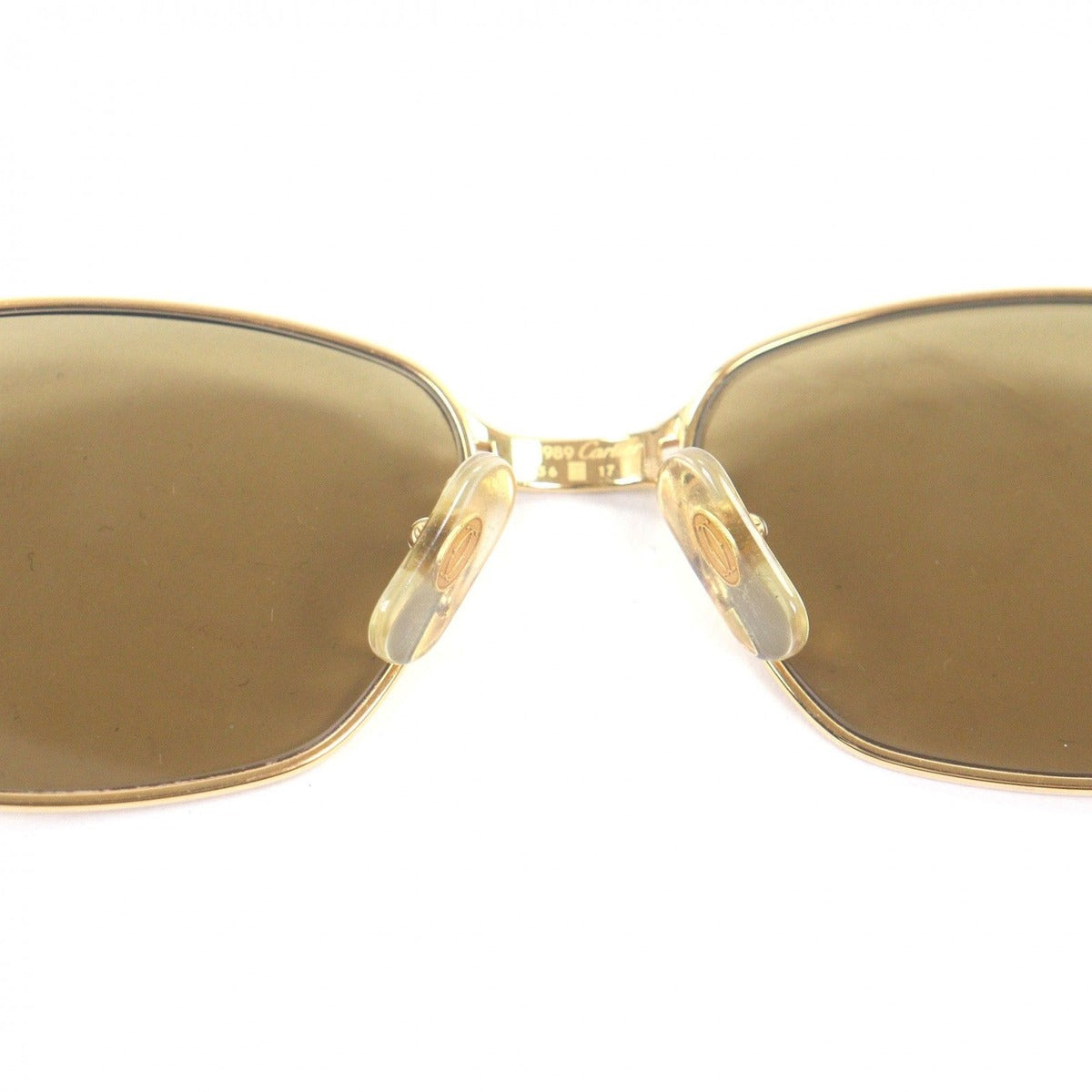 Cartier Vintage Maillon Panthere Sunglasses Gold Bordeaux 56 17 with Case — view 7