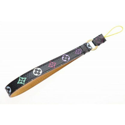 Louis Vuitton Dragonne Telephone Strap Monogram Key Holder Charm Black Aa — view 2