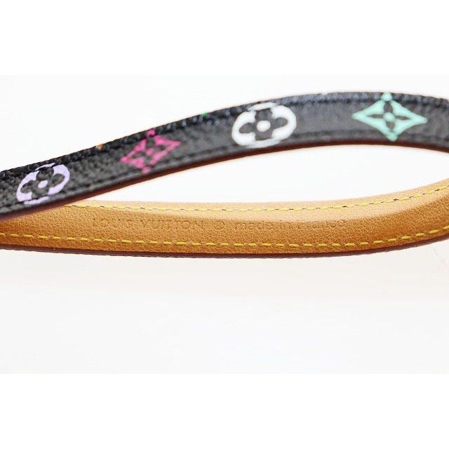 Louis Vuitton Dragonne Telephone Strap Monogram Key Holder Charm Black Aa — view 7