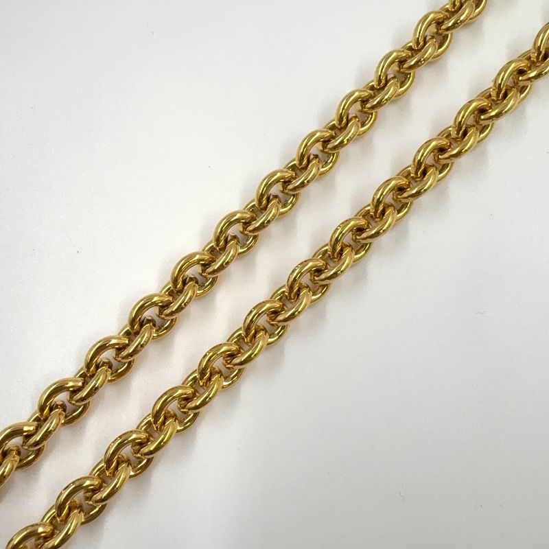 Chanel Coco Mark GP Gold Necklace Gold