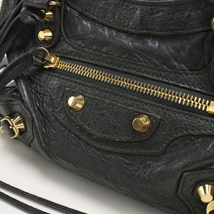 Balenciaga 2WAY Classic Mini City 300295 Handbag Leather Women