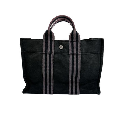 Hermes Canvas Handbag Fourre Tout PM Tote Bag Hermes Black