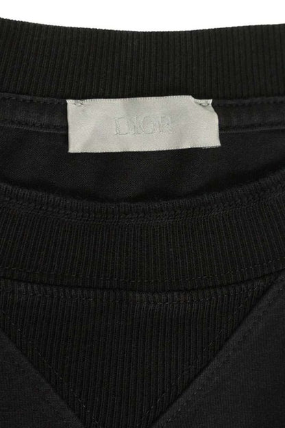 Dior 22AW 243j685a0677 Rose Embroidery Relaxed Fit T-shirt Men's XL