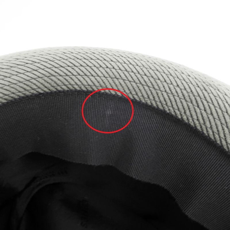 Hermes Hat Gray-black Size 58 Hat Apparel Others