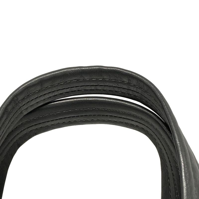 Bottega Veneta Intrecciato Dark Gray Leather Handbag