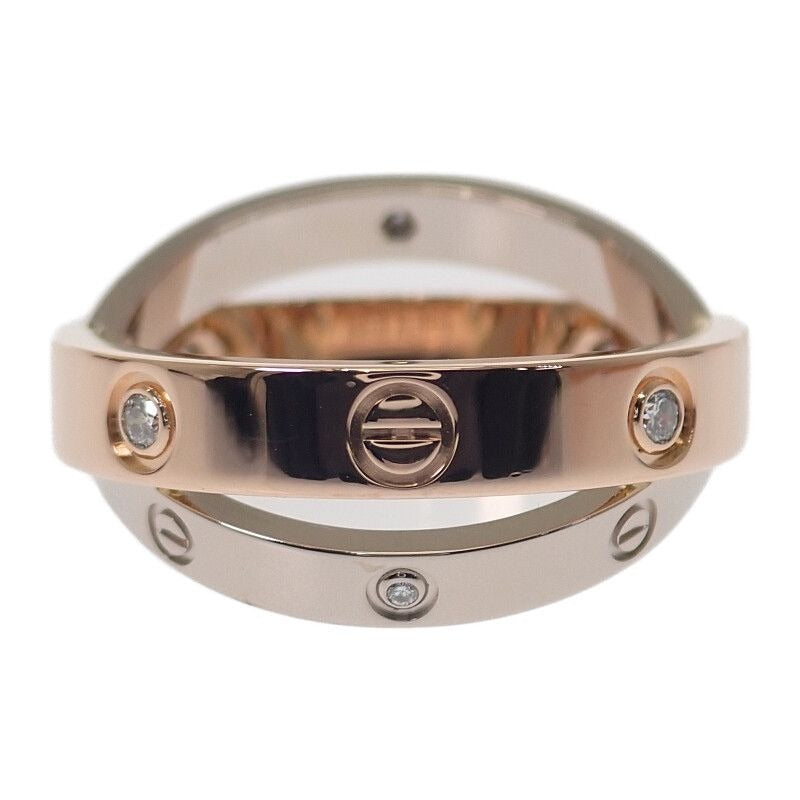 Cartier Be Love No 7 Ring 18K Pink Gold White