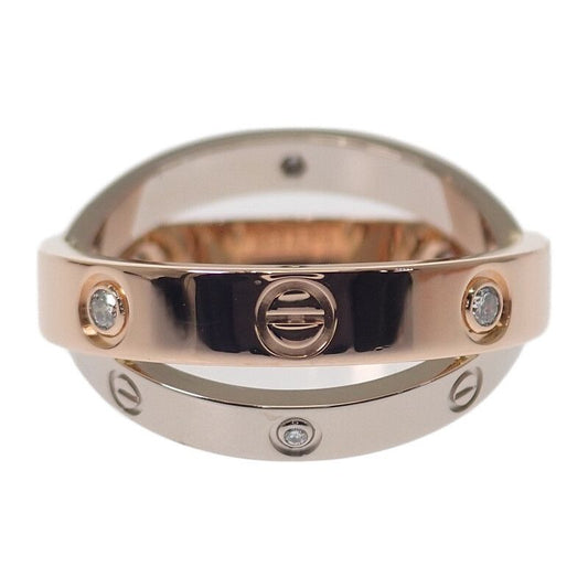 Cartier Be Love No 7 Ring 18K Pink Gold White