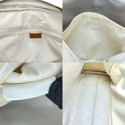 Loewe Tote Bag Anagram Canvas Leather Beige Brown Silver Hardware Business Bag