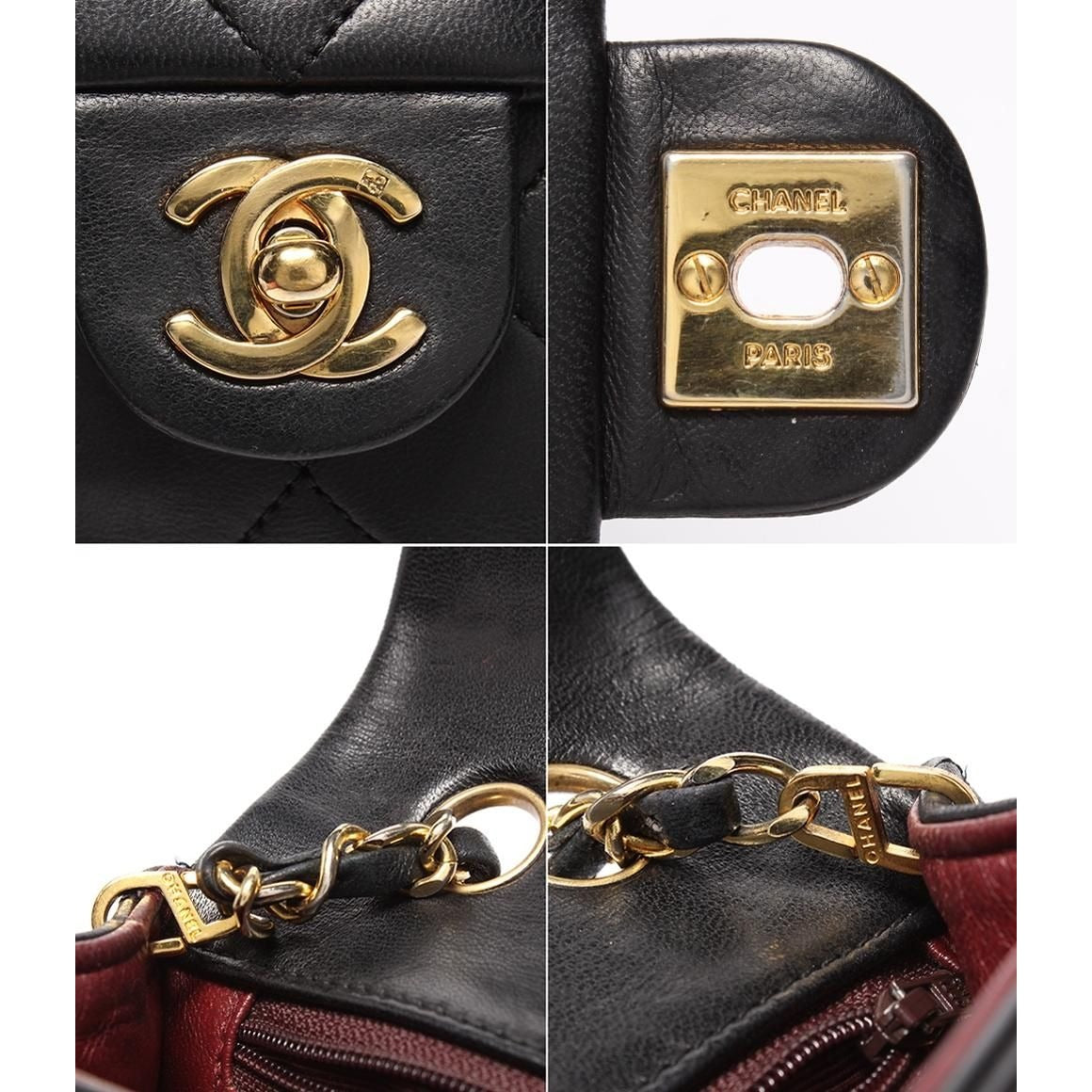 Chanel Chain Shoulder Bag Crossbody Gold Single — view 6