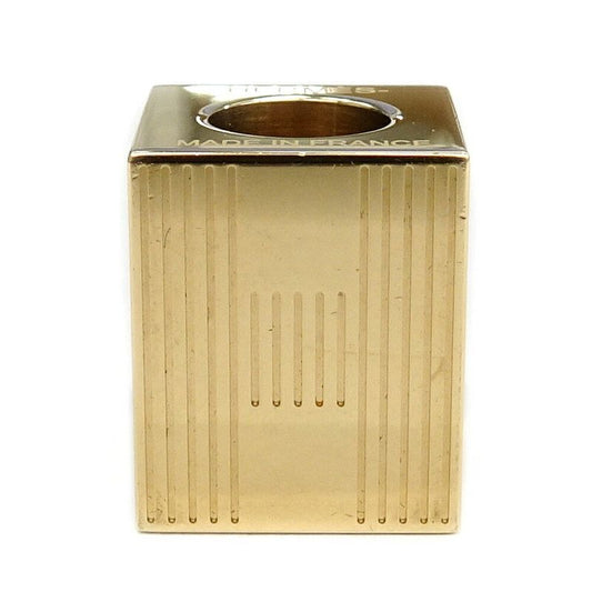 Hermes Scarf Ring Cube Teme H Motif Metal Gold GD