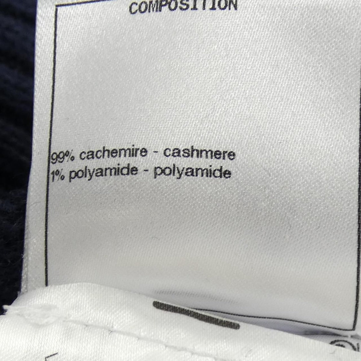 Chanel Knit Cashmere Navy — view 3