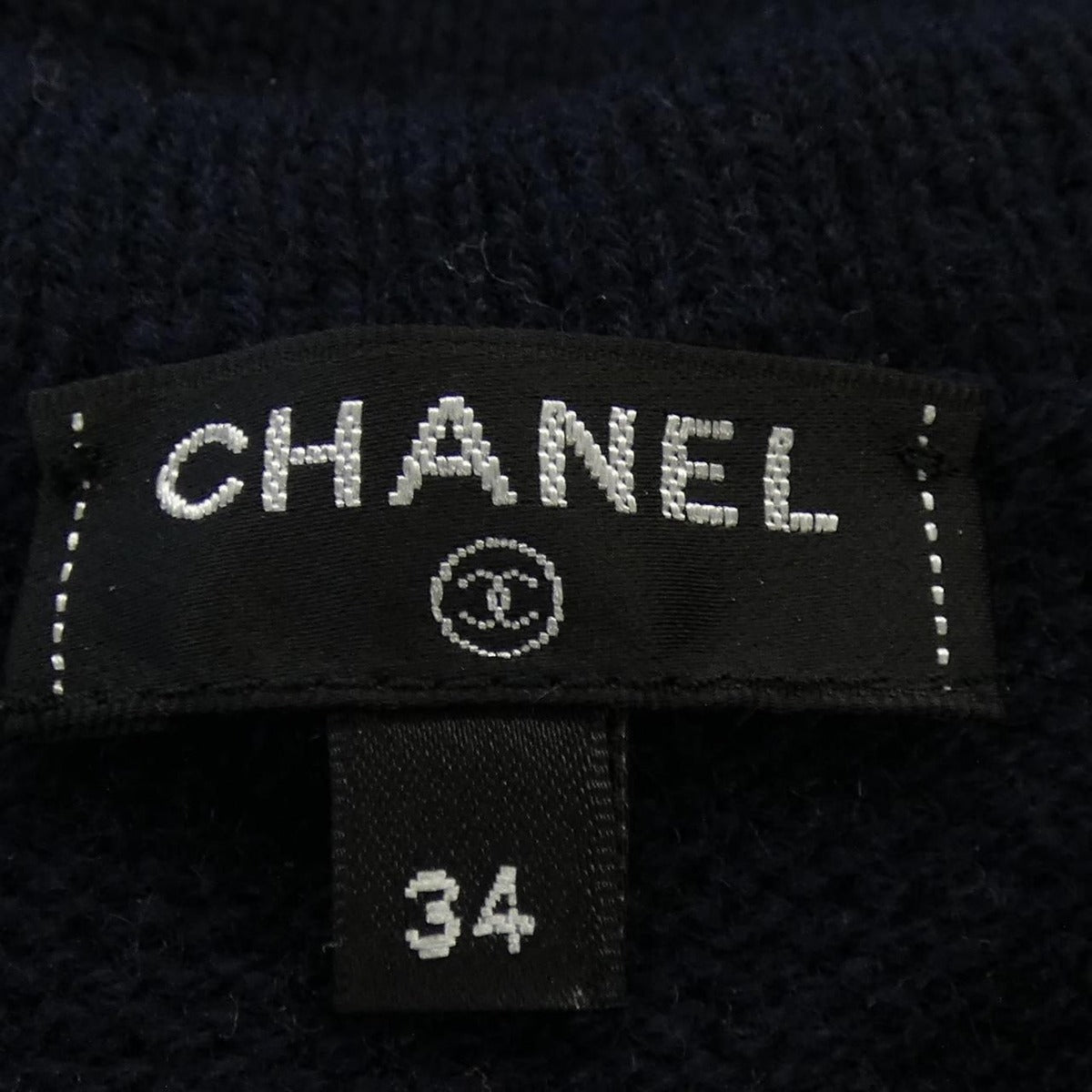 Chanel Knit Cashmere Navy — view 5