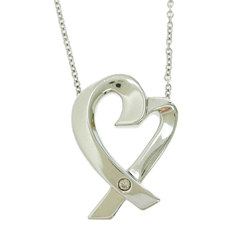 Tiffany & Co Silver Paloma Picasso Loving Heart 1 P Necklace 4.5