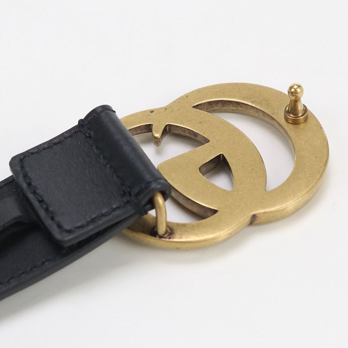 Gucci Reversible Slim Belt Double G Gu88987 Belt Leather Reversible Slim Belt