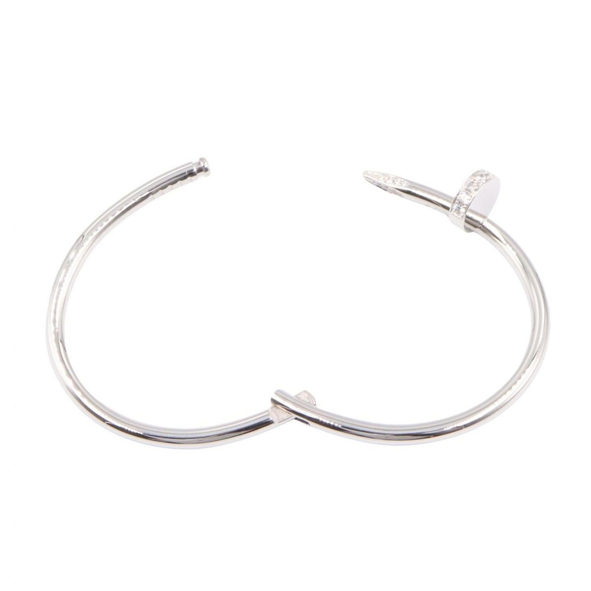 Cartier Bracelet Juste Un Clou Diamond 18k White Gold — view 3