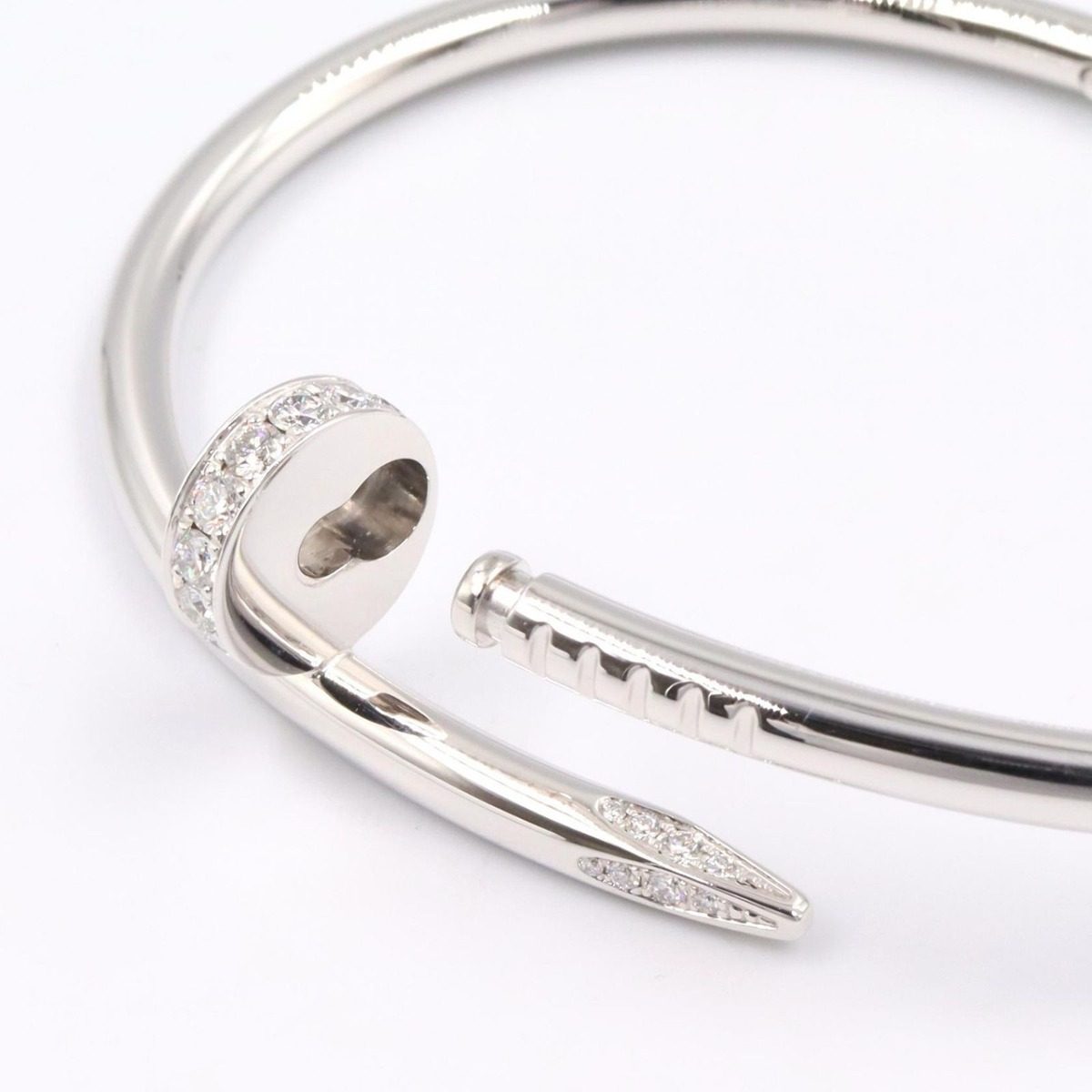 Cartier Bracelet Juste Un Clou Diamond 18k White Gold — view 5