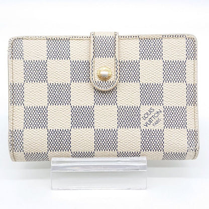 Louis Vuitton Damier Azure Portefeuille Viennois Foldable Wallet Clasp Gusset