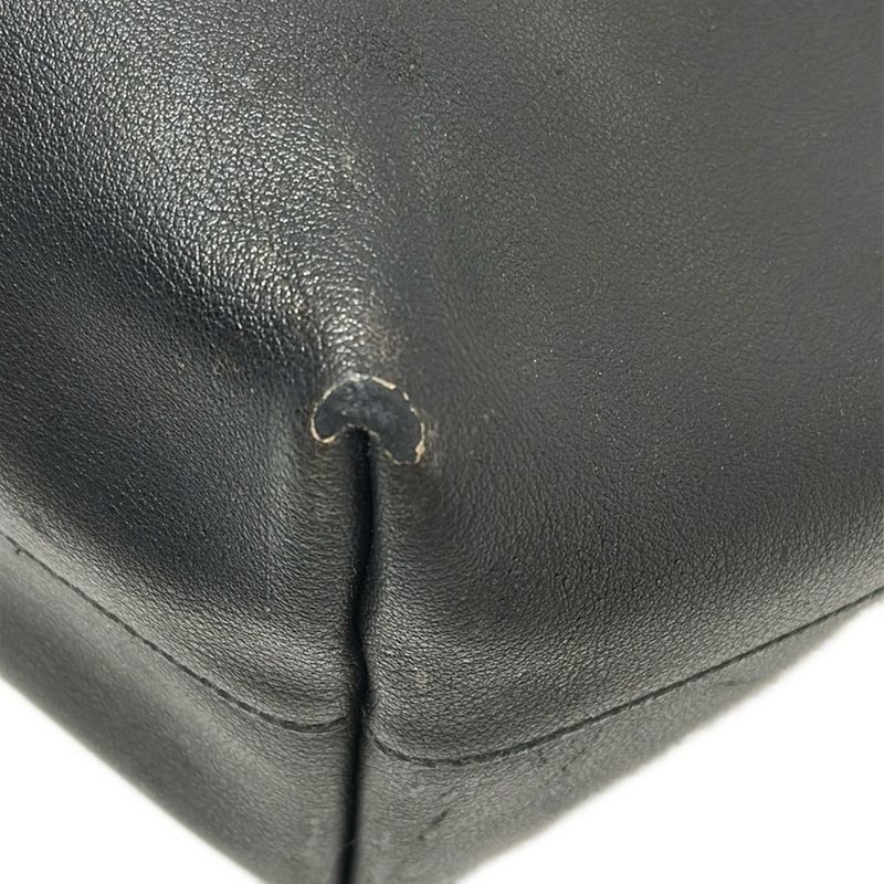 Saint Laurent Paris Tote Bag Shopping Tote 394195 Black Leather