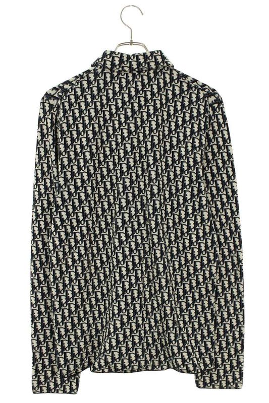 Dior 023m550at099 Obscure Pattern Allover Knit Long Sleeve Shirt Men's XS