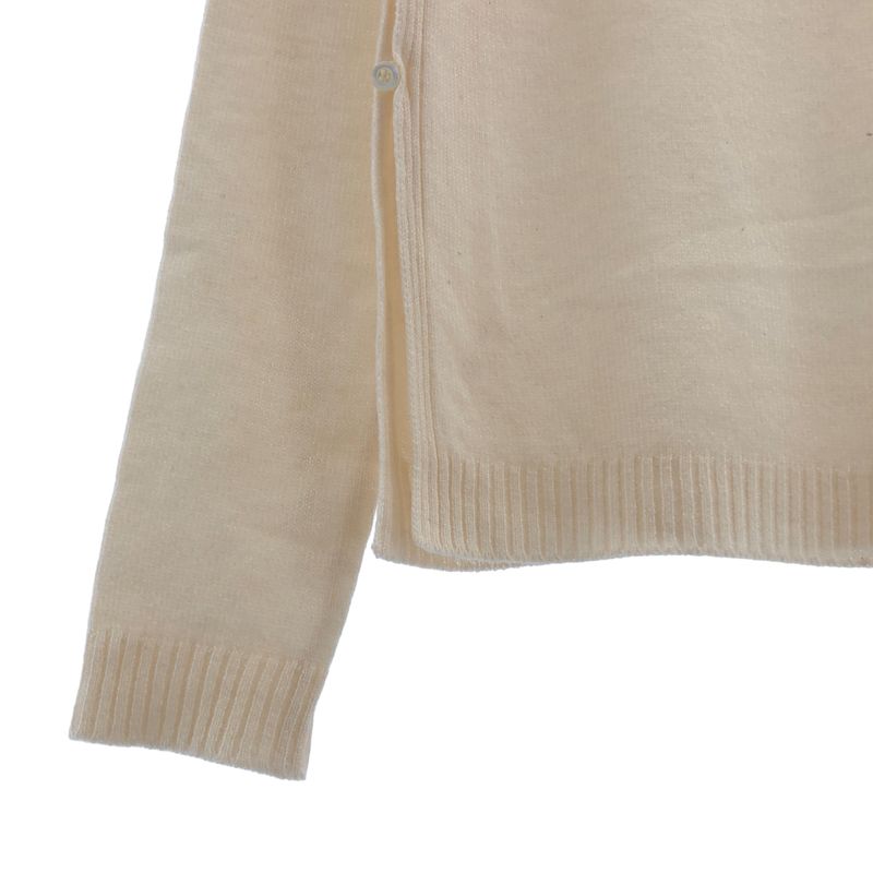 Prada - Side Slit Pullover Knit - Ivory - Women's