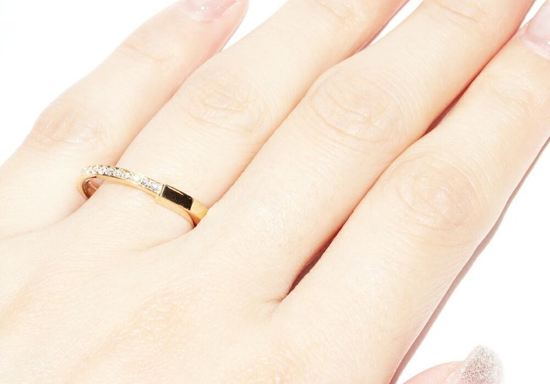 Tiffany & Co Ring 18K Yellow Gold Diamond 013ct Rock Ring