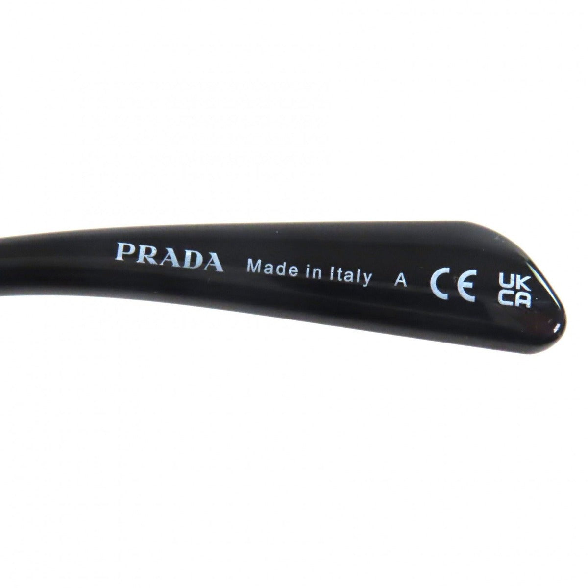 Prada Square Lens Sunglasses Black Gray Demo — view 11