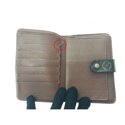 Louis Vuitton Women's Bifold Wallet Wallet with Pass Case Monogram Porte