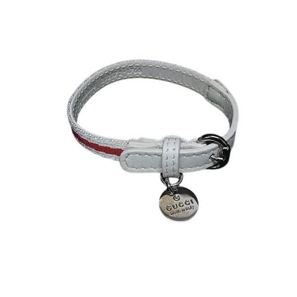 Gucci Bracelet Charity Loves YOU White Red Canvas Leather