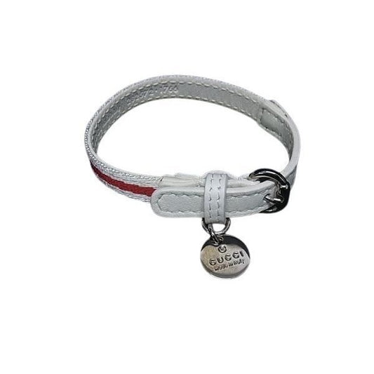 Gucci Bracelet Charity Loves YOU White Red Canvas Leather