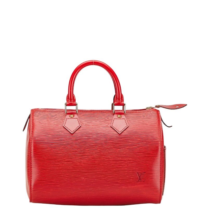 Louis Vuitton Epi Speedy 25 Handbag Mini Boston Bag M59237 Castilian Red