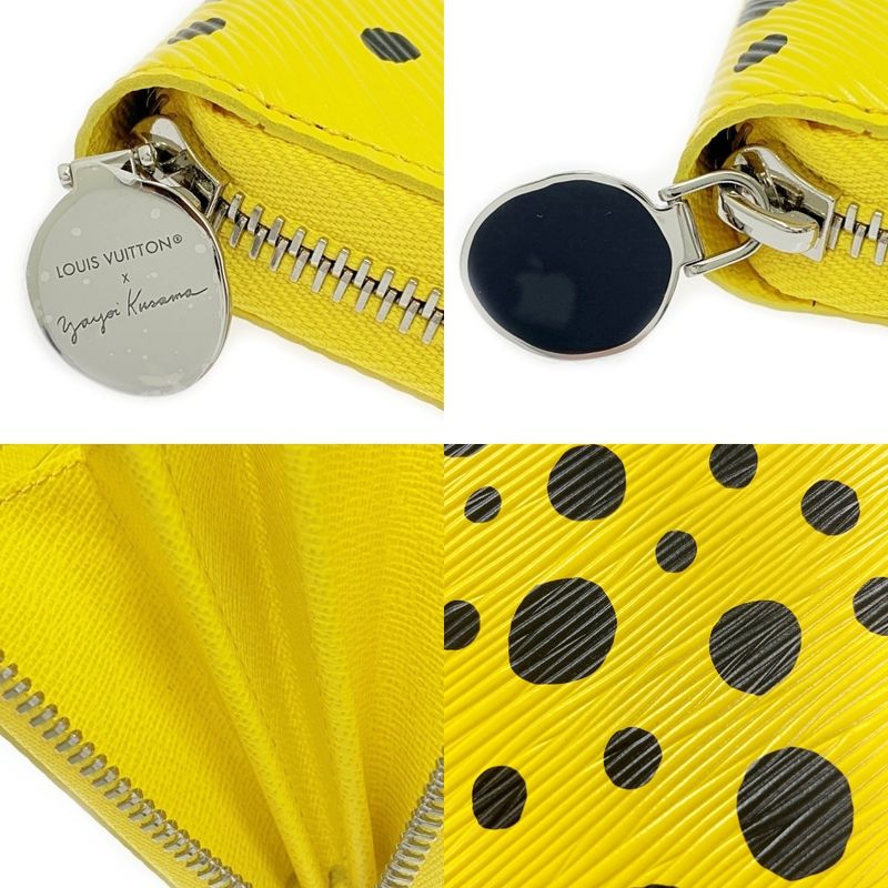Louis Vuitton M81960 Epi Zippy Wallet X Yayoi Kusama Jone Noir