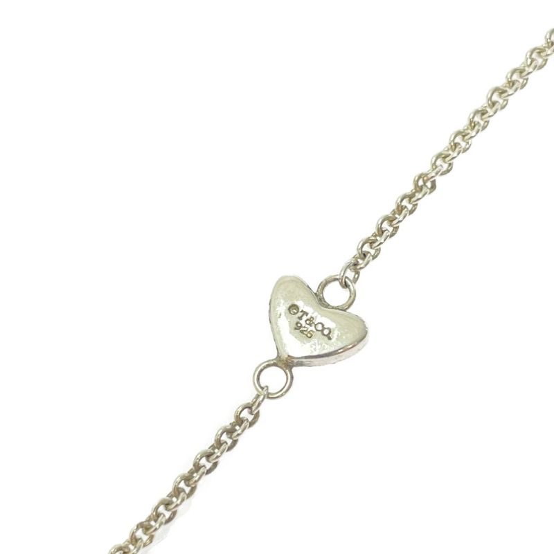 Tiffany & Co Silver Heart Link Lariat Necklace 8.6g 925 Engraved 426836 Necklace