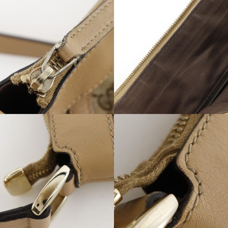 Gucci Abbey Line 203257 GG Canvas Brown Women's Shoulder Bag