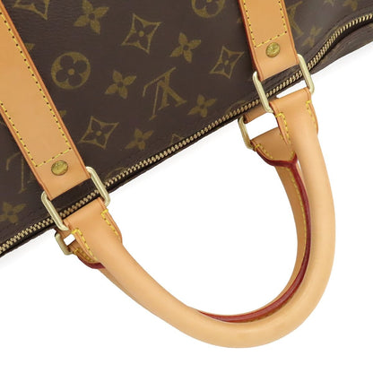 Louis Vuitton Keepall 55 Brown Monogram Canvas Boston Bag — view 3