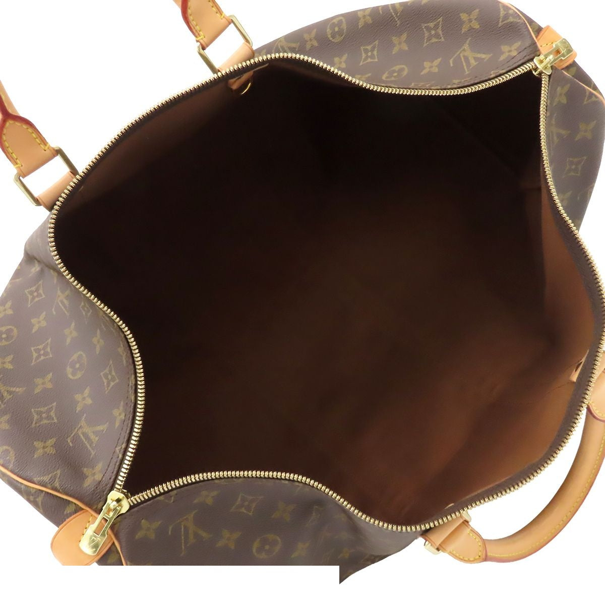 Louis Vuitton Keepall 55 Brown Monogram Canvas Boston Bag — view 5