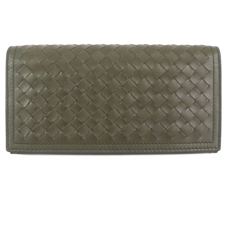 Bottega Veneta Intrecciato Leather Long Wallet With Coin Purse