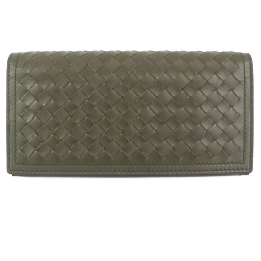 Bottega Veneta Intrecciato Leather Long Wallet With Coin Purse