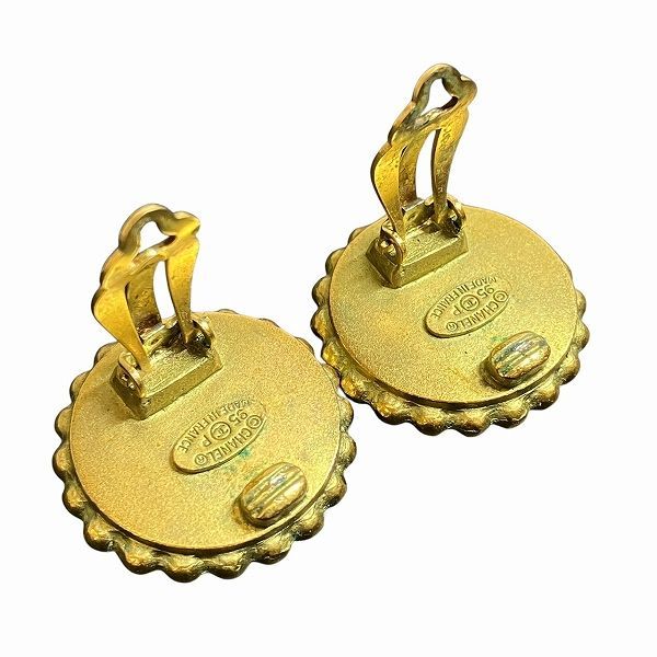 Chanel 95P Matelasse Coco Mark Branded Accessories Earrings Ladies