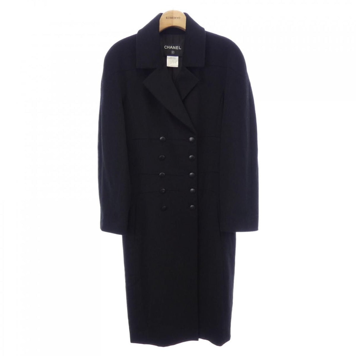 Chanel Vintage Coat Cashmere Black