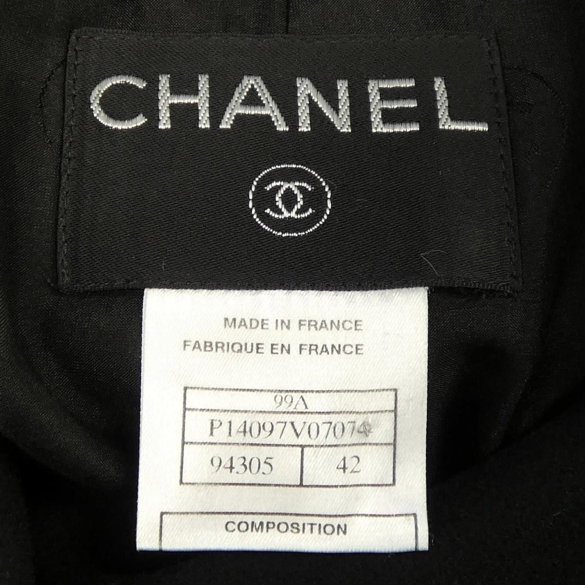 Chanel Vintage Coat Cashmere Black — view 4