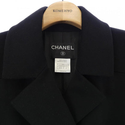 Chanel Vintage Coat Cashmere Black — view 5