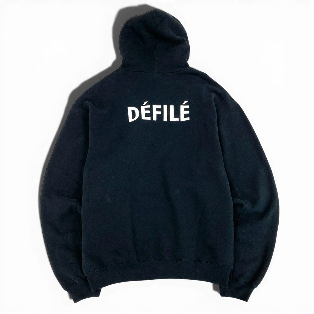 Balenciaga Pullover Hoodie Defile M Black Cotton Sweater — view 2