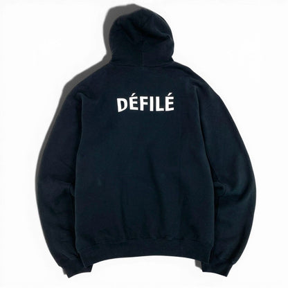 Balenciaga Pullover Hoodie Defile M Black Cotton Sweater — view 2
