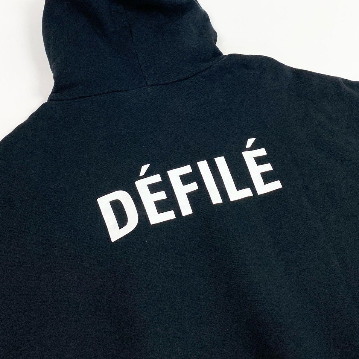 Balenciaga Pullover Hoodie Defile M Black Cotton Sweater — view 5